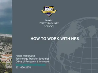 Collaborative Research and Development Agreements (CRADAs) at NPS