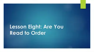Engage with Lesson Eight: Are You Ready to Order & Language Booster