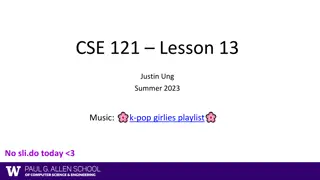 Understanding Programming Concepts Through Visual Art - CSE 121 Lesson 13