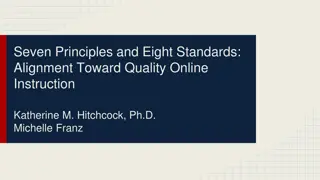 Principles and Standards Alignment in Online Instruction