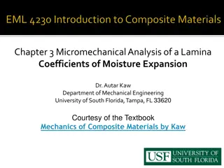 Moisture Expansion Coefficients of Glass/Epoxy Lamina Analysis