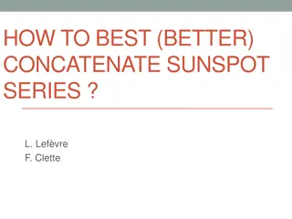 Concatenate Sunspot Series: A Detailed Analysis
