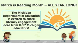 Creative Celebrations of March is Reading Month by Michigan Educators