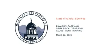 State Financial Services FYE Lease Adjustment Training