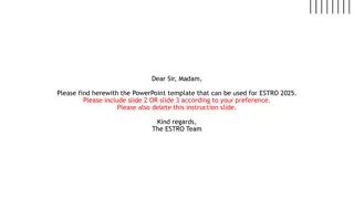 Customize Your ESTRO 2025 PowerPoint Template with Slide Options