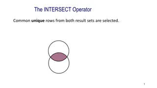 Understanding Intersect Operator in Data Analysis