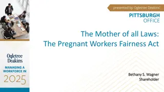 Understanding the Pregnant Workers Fairness Act and Accommodations