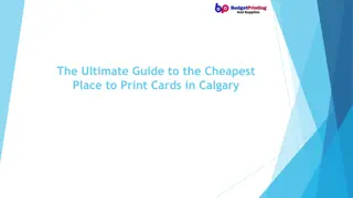 The Ultimate Guide to the Cheapest Place to Print Cards in Calgary