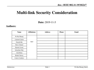 IEEE 802.11-19/1822r7 Multi-link Security Consideration