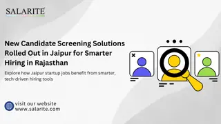 New Candidate Screening Solutions Rolled Out in Jaipur for Smarter Hiring in Rajasthan
