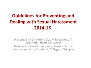 Preventing and Dealing with Sexual Harassment: Guidelines and Laws