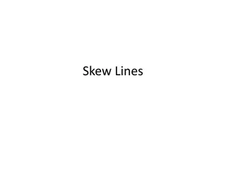 Finding Shortest Distance Between Skew Lines and Co-ordinates