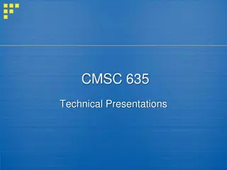 Effective Strategies for Technical Presentations