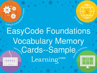 Learn Essential Programming Concepts with Memory Cards