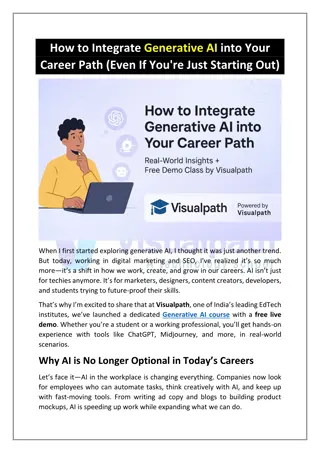 GenAI Course in Hyderabad Generative AI Courses Online