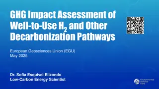 GHG Impact Assessment of Decarbonization Pathways and Well-to-Use H2 in Climate Research