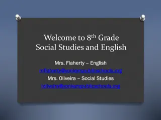 8th Grade Social Studies and English Program Overview