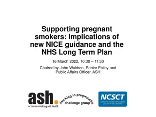 Supporting Pregnant Smokers: NICE Guidance and NHS Plan Updates