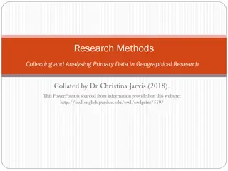 Primary Data Collection Methods in Geographical Research