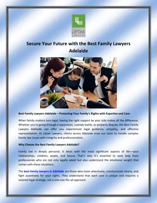 Secure Your Future with the Best Family Lawyers Adelaide
