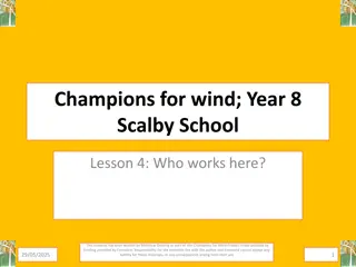 Exploring Roles in Offshore Wind Industry at Scalby School with Champions for Wind Project
