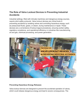 Valve Lockout Devices