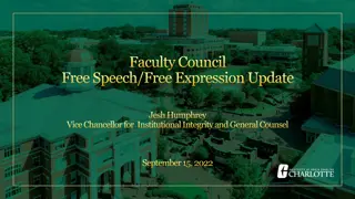 UNC Charlotte Faculty Council Discussion on Free Speech and Expression