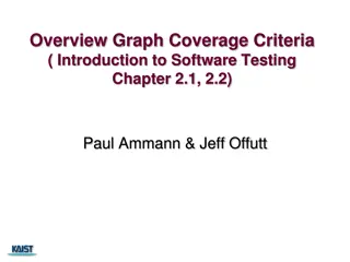 Structural Graph Coverage Criteria in Software Testing