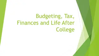 Life After College: Budgeting, Tax, Finances, and Independent Living Skills
