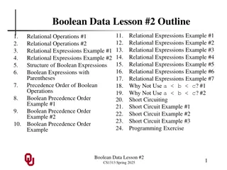 Understanding Relational Operations in Boolean Expressions