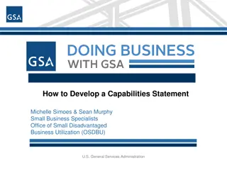 Develop a Capabilities Statement for Small Business Success