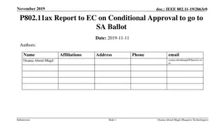 IEEE 802.11-19/2063r0 P802.11ax Report Summary