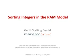 Sorting Algorithms and Networks in RAM Model