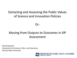 Assessing Public Values in Science and Innovation Policy