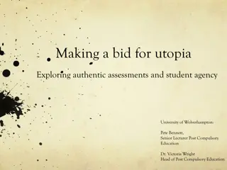 Exploring Authentic Assessments and Student Agency at University of Wolverhampton