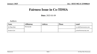 Addressing Fairness Issues in Co-TDMA Procedure