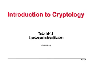 Cryptographic Identification Protocols and Solutions in Cryptology