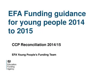 EFA Young People Funding Guidance 2014-2015 CCP Reconciliation Rules