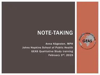 Effective Note-Taking Tips and Strategies for Qualitative Studies