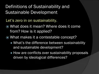 Unpacking Definitions of Sustainability and Sustainable Development