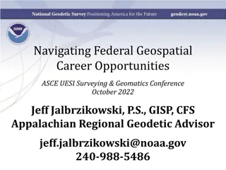 Federal Geospatial Career Opportunities and USAJOBS Guidance