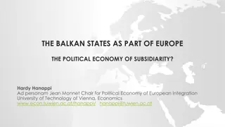 Balkan States in Europe: Political Economy of Subsidiarity