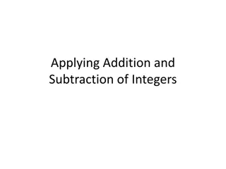 Integers Addition Subtraction Practice Questions
