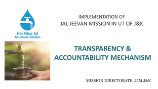 Implementing Jal Jeevan Mission in UT of J&K: Transparency & Accountability Mechanism