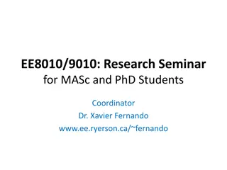 Research Seminar for MASc and PhD Students with Dr. Xavier Fernando