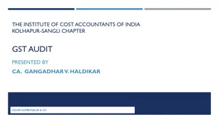 GST Audit and Statutory Provisions Overview by Kedar Kumbhojkar & Co.