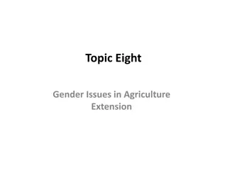 Transforming Gender Roles in Agricultural Extension