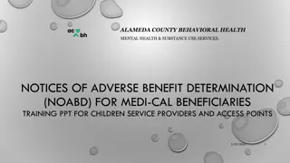 Understanding Alameda County Behavioral Health Services: NOABD Training for Providers