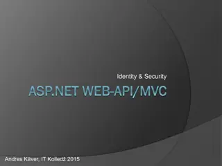 Implementing Secure Identity and Authentication in ASP.NET MVC Applications