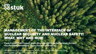 Managing Nuclear Security and Safety Interface: What, Why, and How